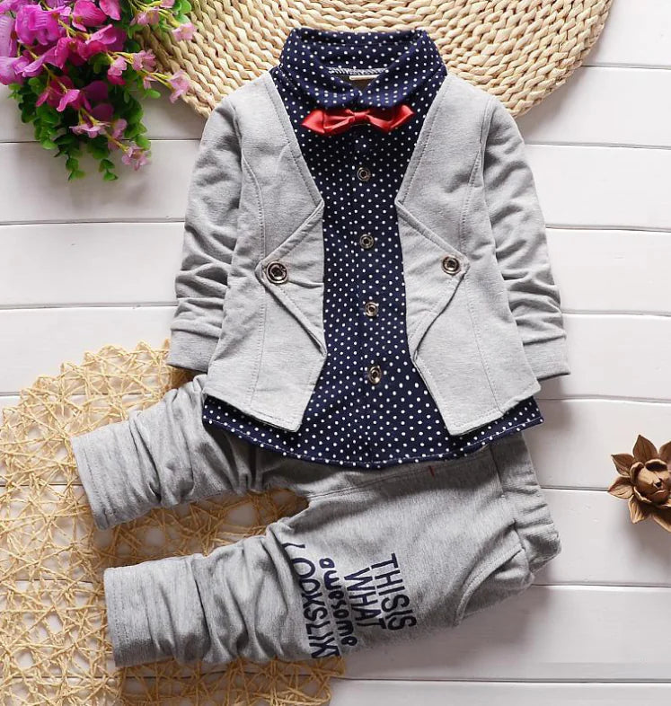 Boys' Casual Two-Piece Suit Set