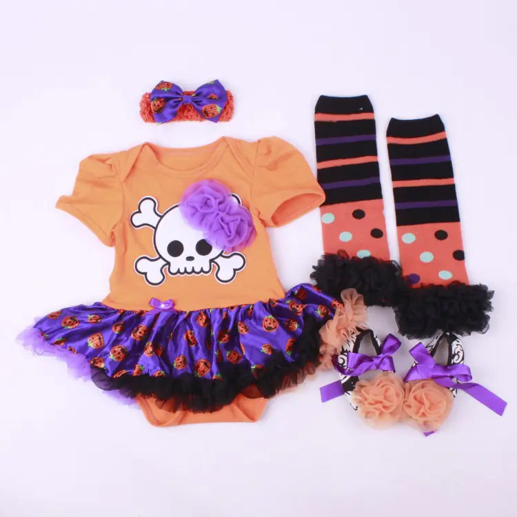 Infant Skeleton Halloween Costume Set