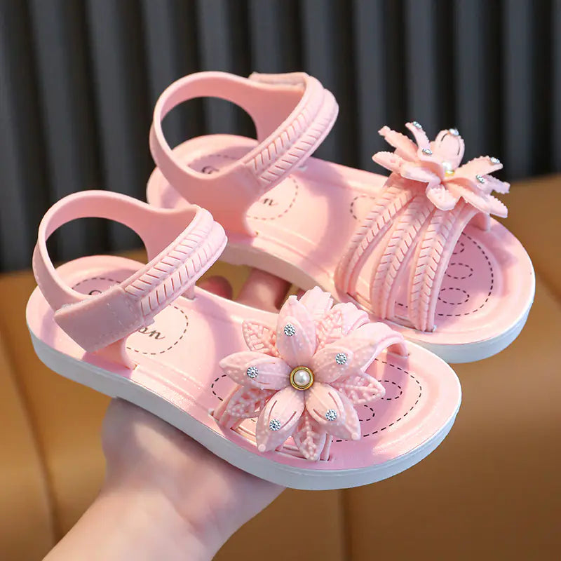 Girls' Comfy Non-Slip Princess Sandals