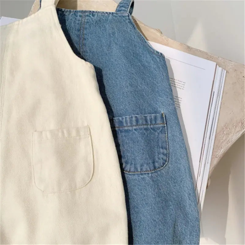 Kids' Denim Bib Overalls for Fall